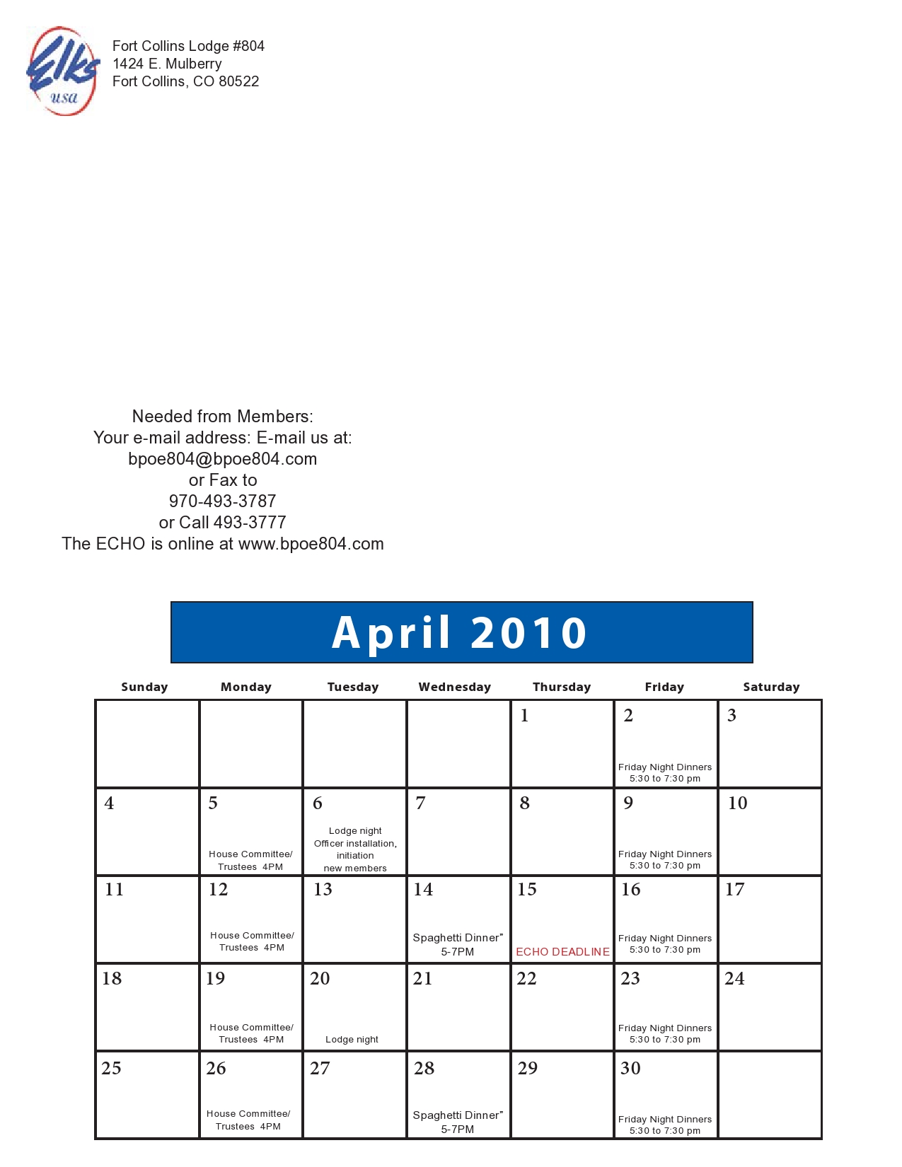 Page 4 April 2010